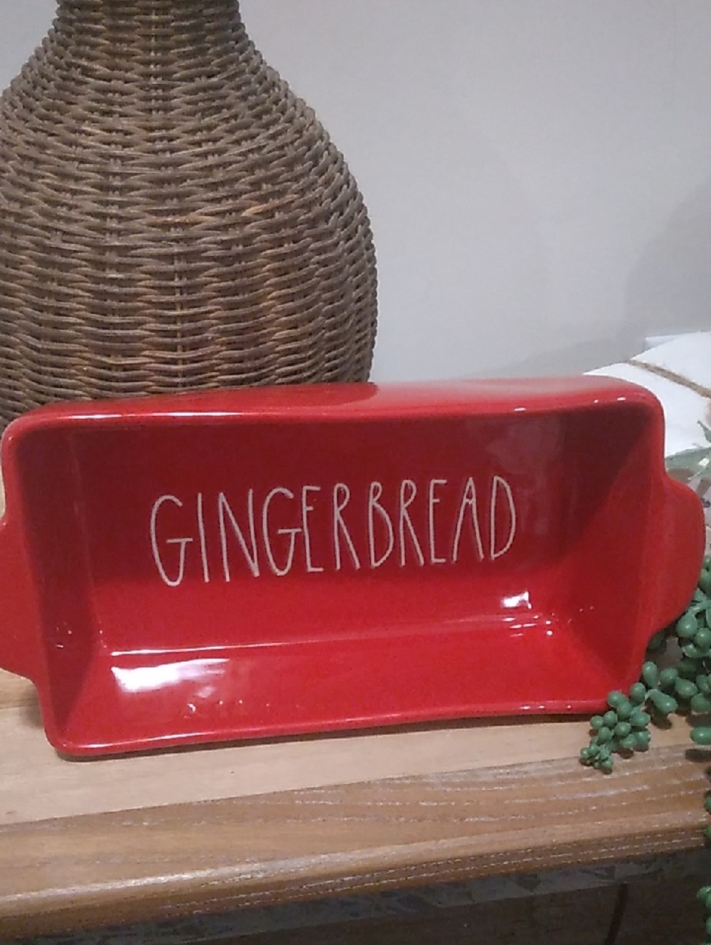 Rae Dunn Ceramic Gingerbread Loaf Pan